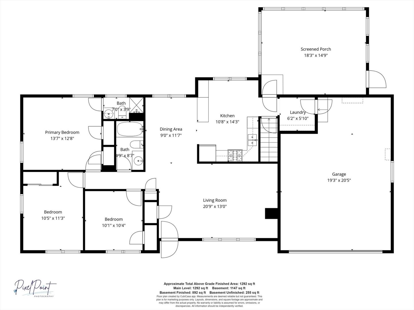 1101 McDougal Road Mahomet, IL 61853 - Photo 36 of 38 a picture of a floor plan