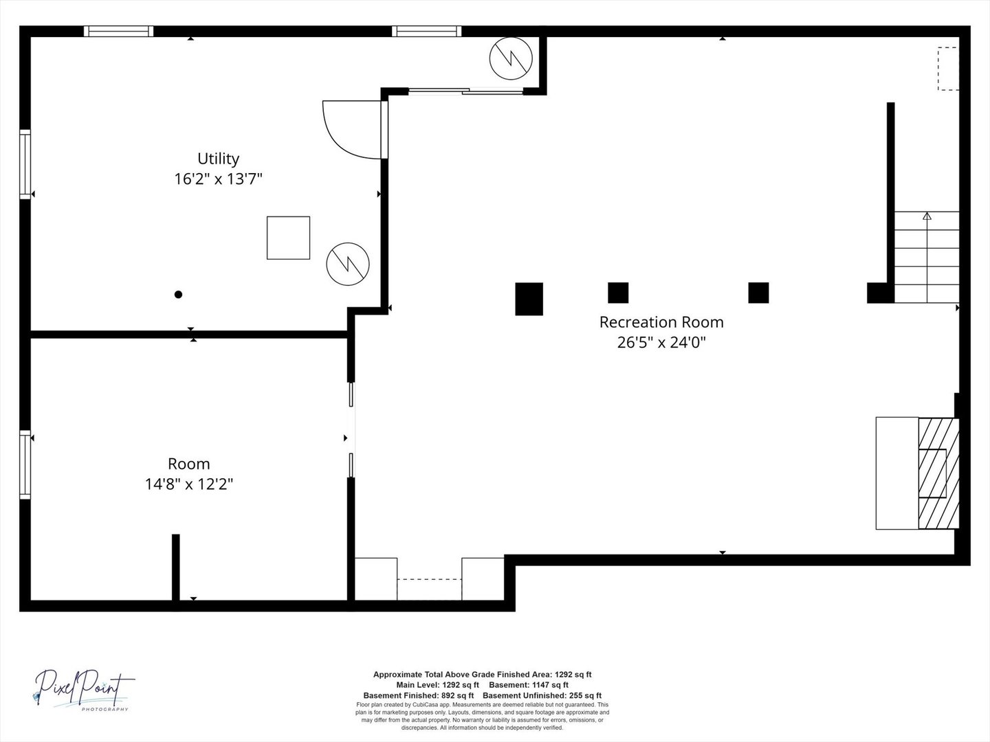 1101 McDougal Road Mahomet, IL 61853 - Photo 37 of 38 a picture of a wall with a white wall and a white refrigerator