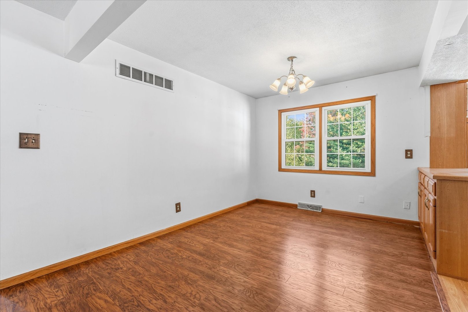 1101 McDougal Road Mahomet, IL 61853 - Photo 6 of 38 wooden floor in an empty room with a window