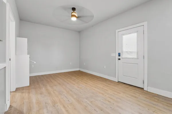 wooden floor in an empty room