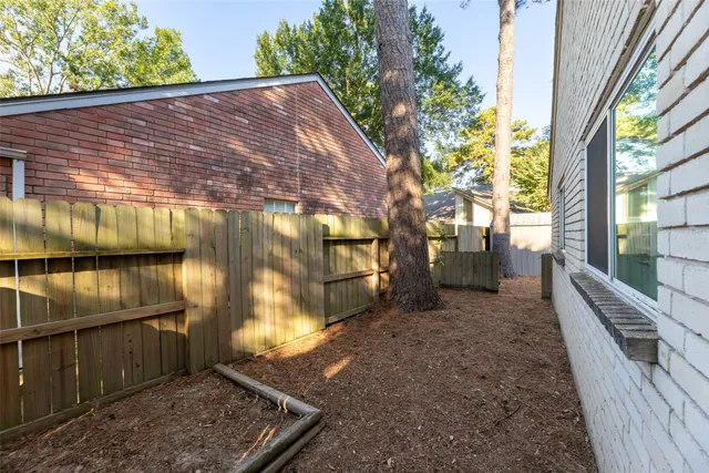 a backyard of a house