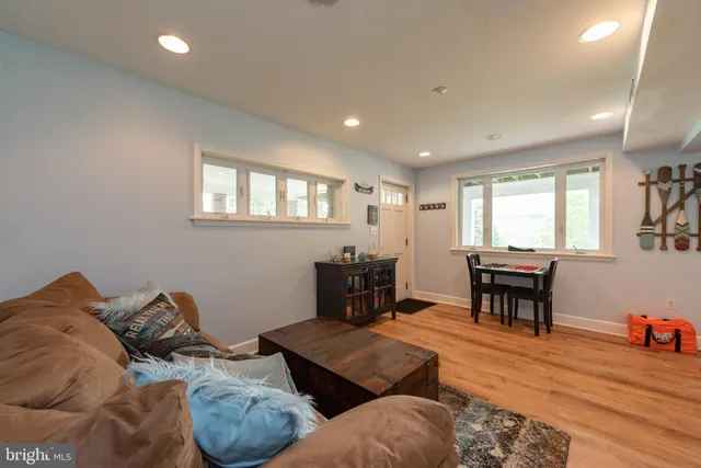 a bathroom with a shower curtain