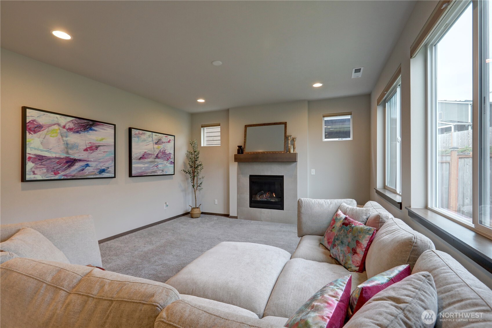 5154 Granger Street Bremerton, WA 98312 - Photo 5 of 26 a living room with furniture window and a fireplace