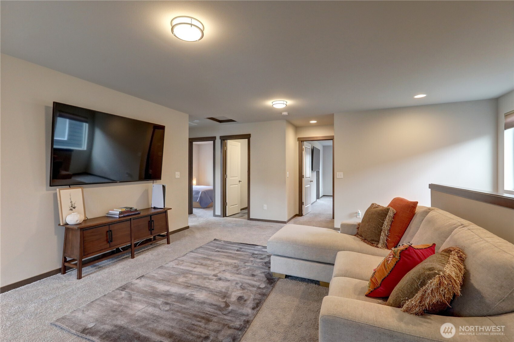 5154 Granger Street Bremerton, WA 98312 - Photo 8 of 26 a living room with furniture and a flat screen tv