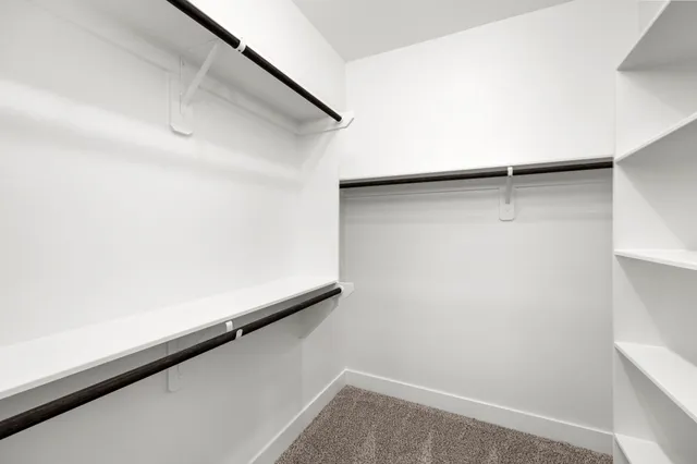 a close view of closet