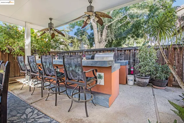 a view of an outdoor sitting area