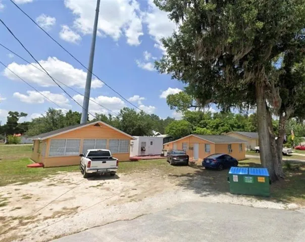 a car parked in front of a house