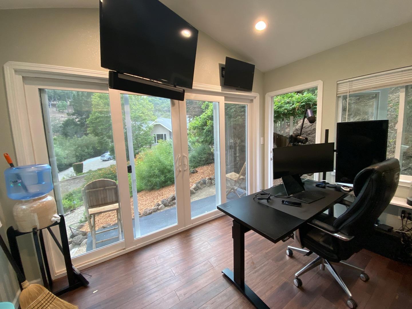 480 Hidden Valley Road Soquel, CA 95073 - Photo 60 of 72 a work room with furniture and large windows