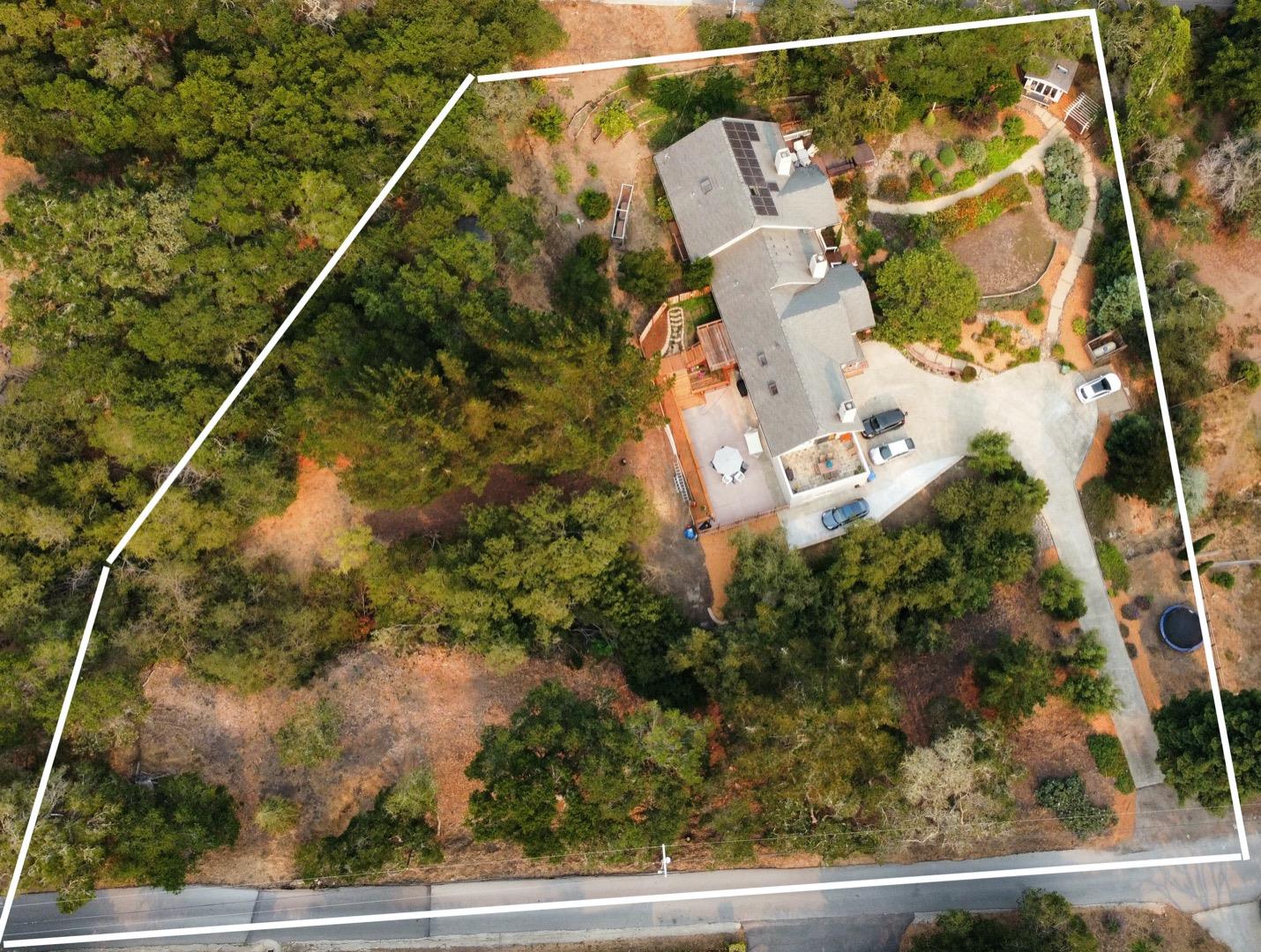 480 Hidden Valley Road Soquel, CA 95073 - Photo 67 of 72 a aerial view of a house with a yard