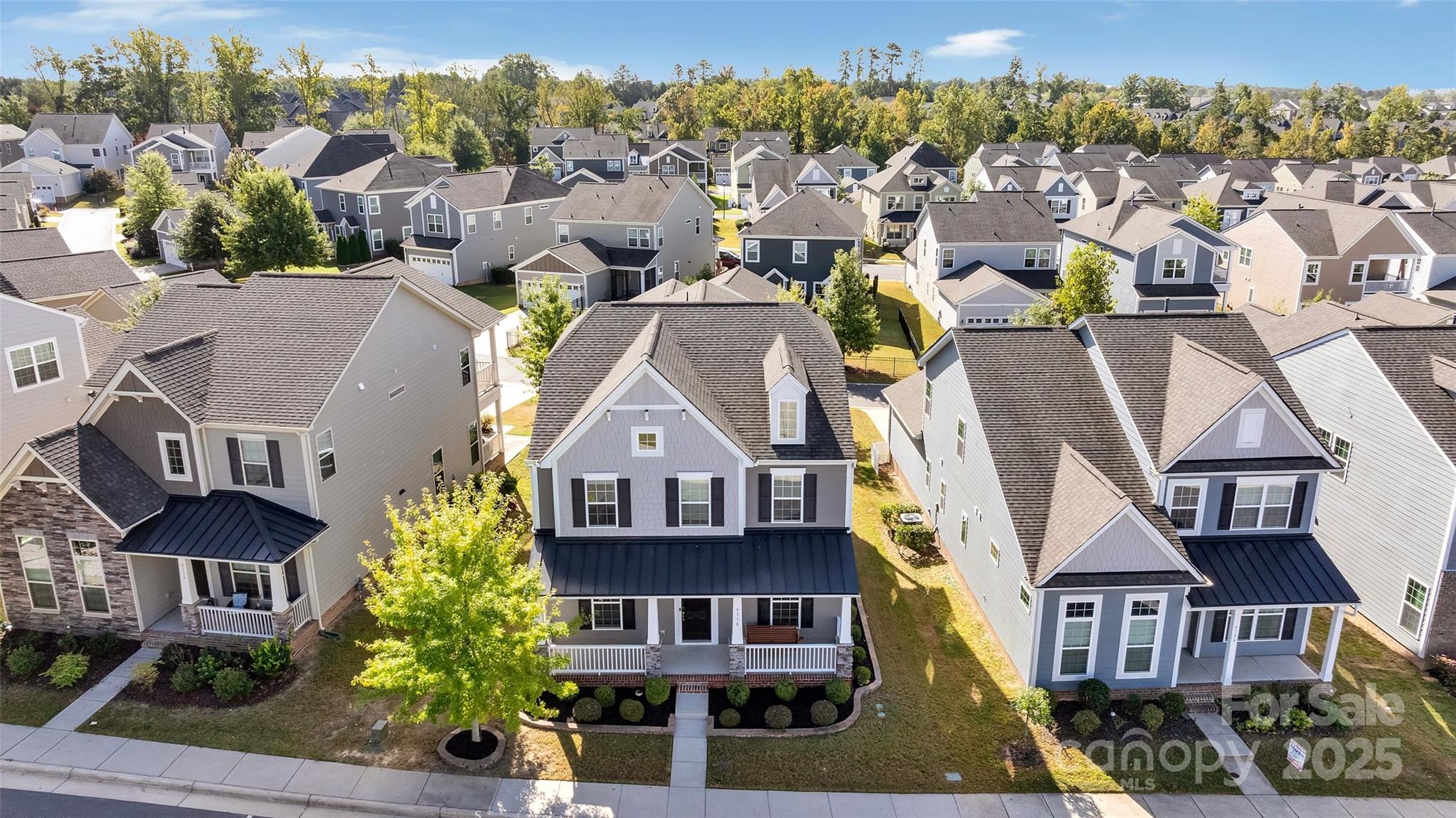 6130 Cloverdale Drive Tega Cay, SC 29708 - Photo 34 of 39 an aerial view of multiple houses