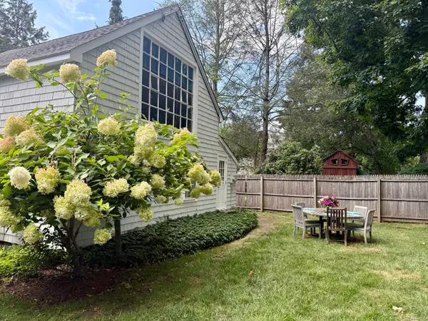 a view of chair and tables in the patio