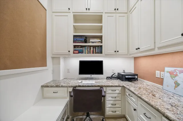 a view of a wooden door