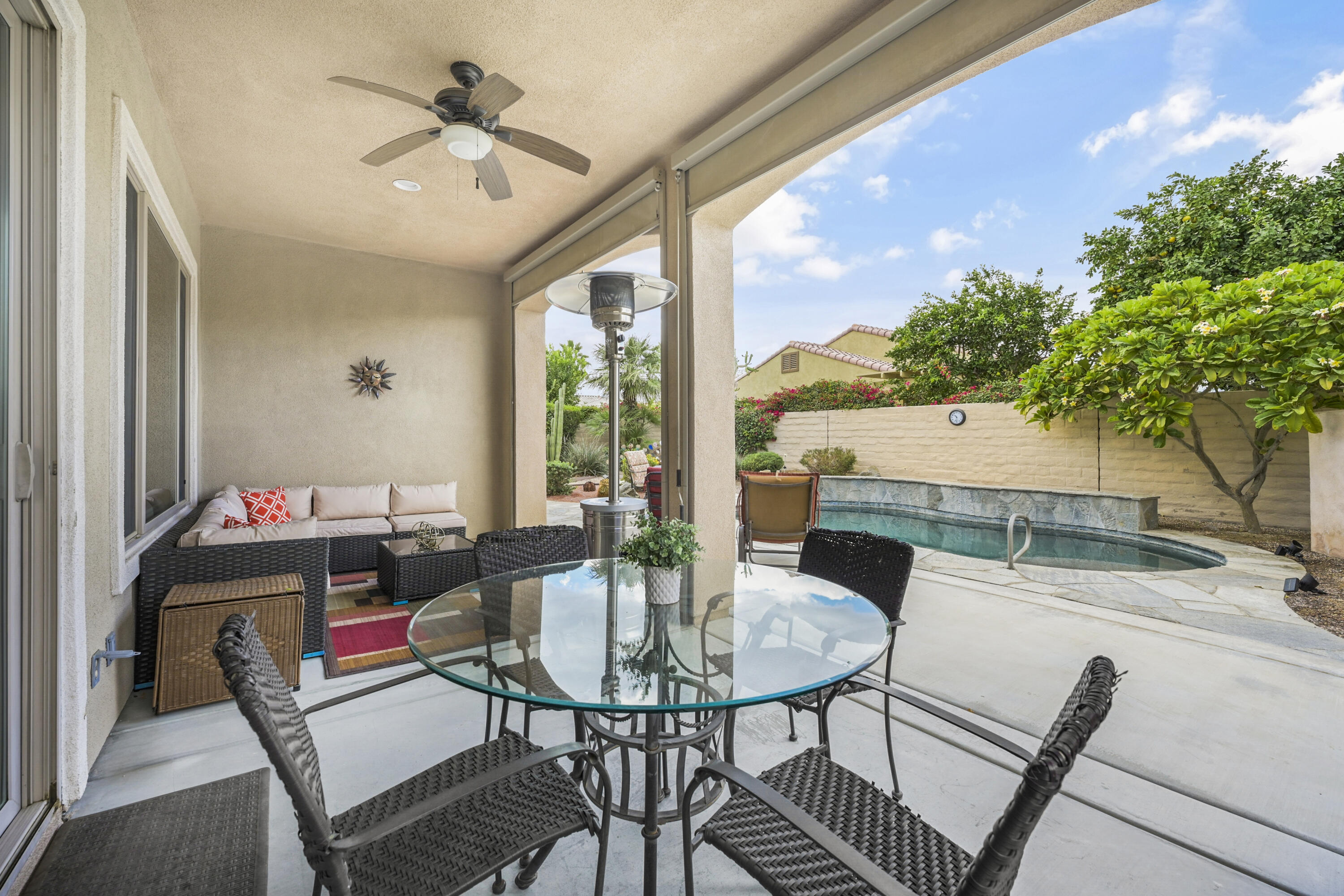 40267 Calle Ebano Indio, CA 92203 - Photo 22 of 48 a view of a dining room with furniture window and outside view