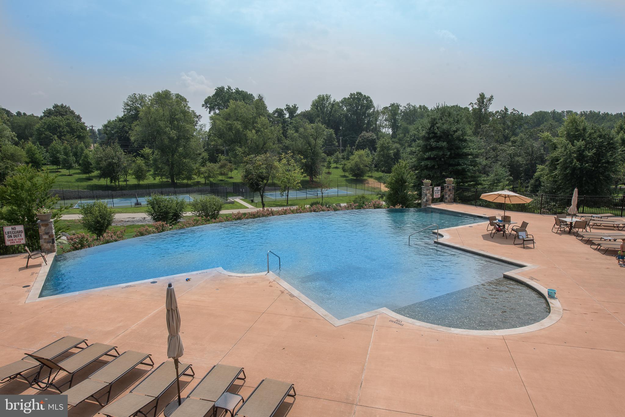 3805 Liseter Road Newtown Square, PA 19073 - Photo 47 of 48 Liseter Infinity Pool w fabulous views & Tennis