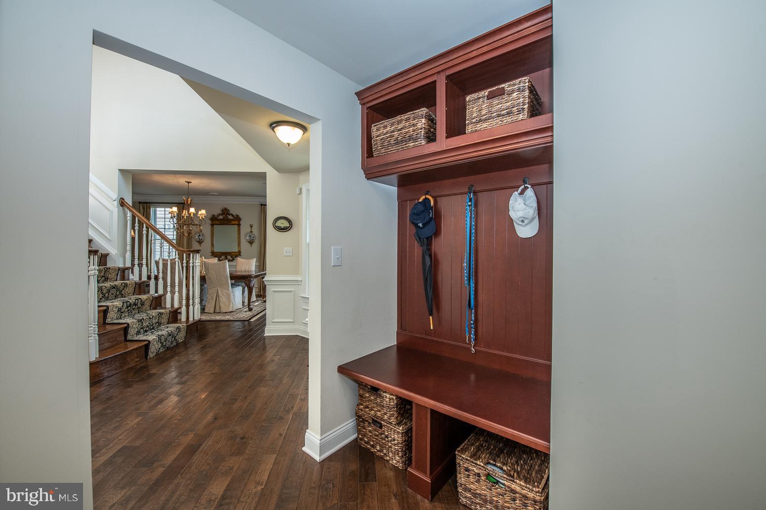 3805 Liseter Road Newtown Square, PA 19073 - Photo 6 of 48 Mudroom with Cubbies & Hooks & Powder Room