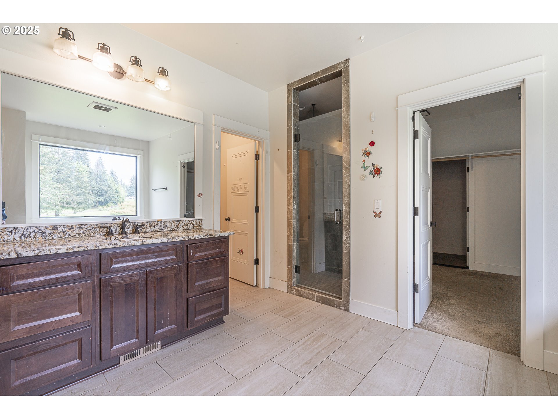 39665 Southeast Rude Road Sandy, OR 97055 - Photo 22 of 48 a bathroom with a granite countertop sink mirror and double