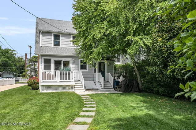 a view of a backyard with a garden