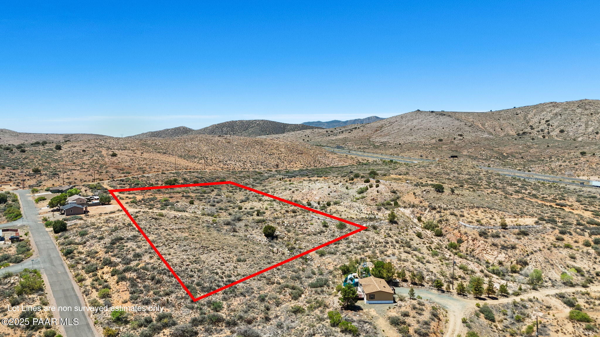 0 South Lot K - Val Vista Road Mayer, AZ 86333 - Photo 9 of 15 9-007K Aerial_5 Lot Lines