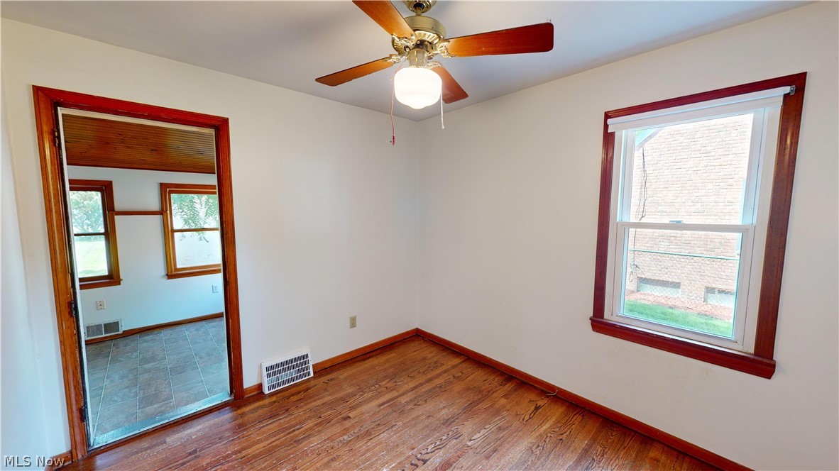 4334 West Anderson Road South Euclid, OH 44121 - Photo 6 of 12 Bedroom with hardwood floors, plenty of natural light, and ceiling fan