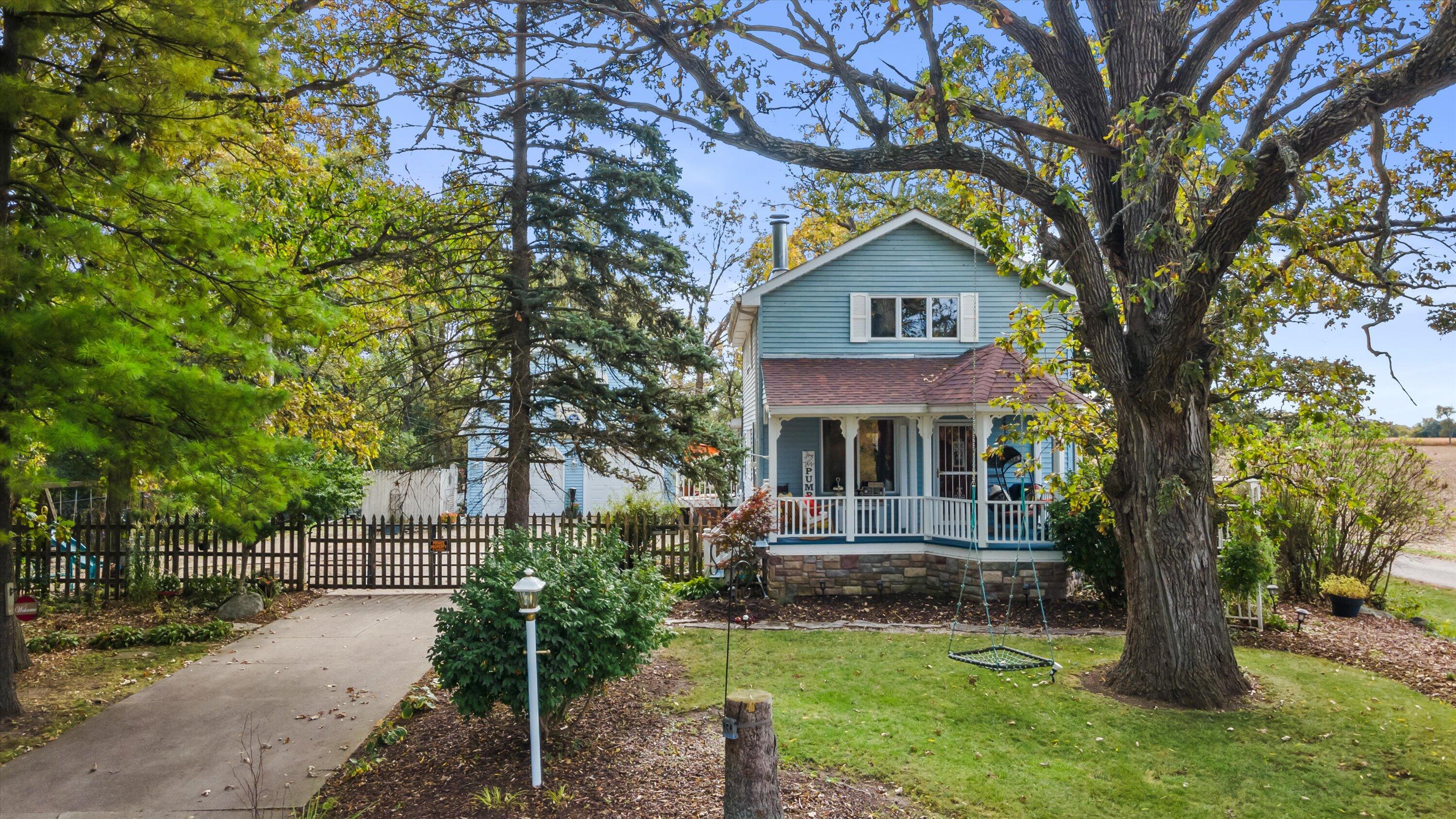 Fenced & gated front of house