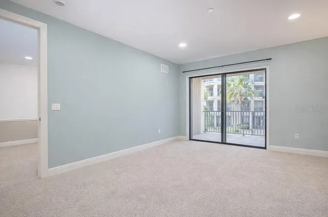 a view of an empty room