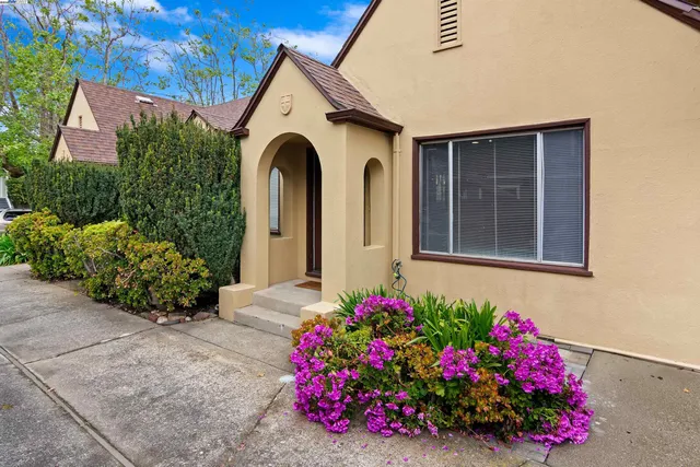 a front view of a house