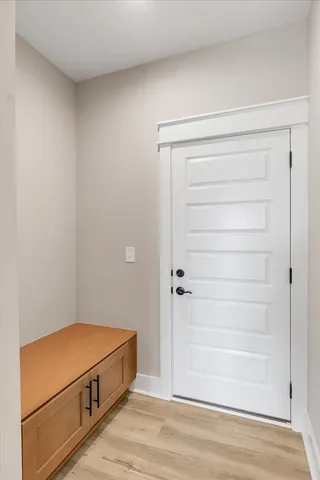 a view of a room with an empty space