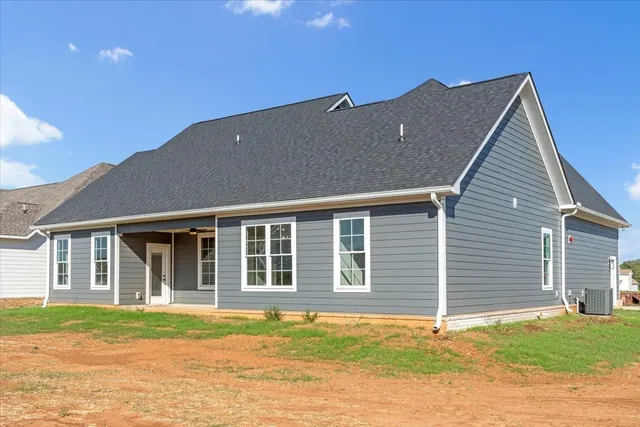 a house view with a outdoor space