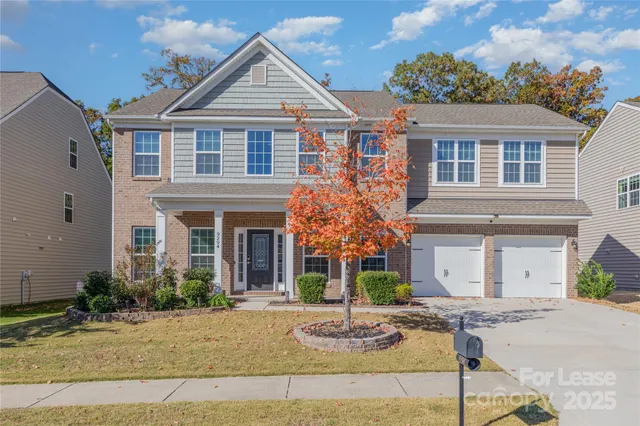 a front view of a house with entertaining space