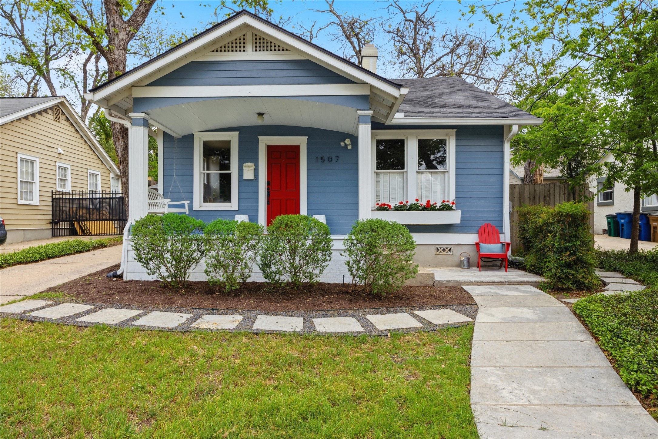 1507 Wethersfield Road Austin, TX 78703 - Photo 1 of 40 a front view of a house with a yard