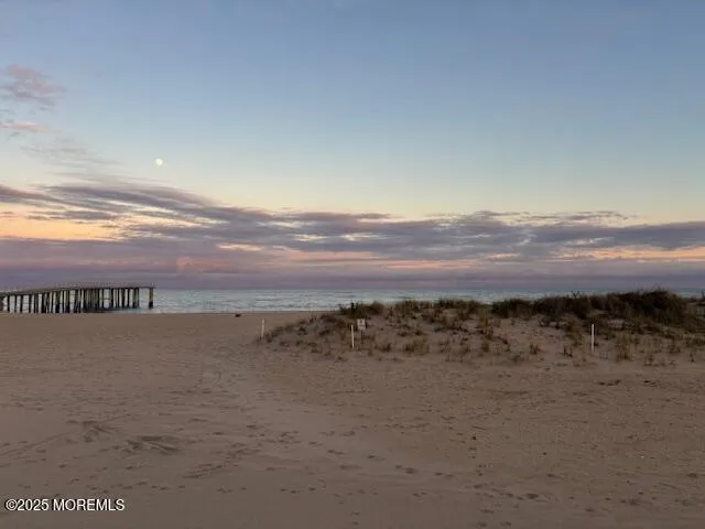 a view of an ocean and beach