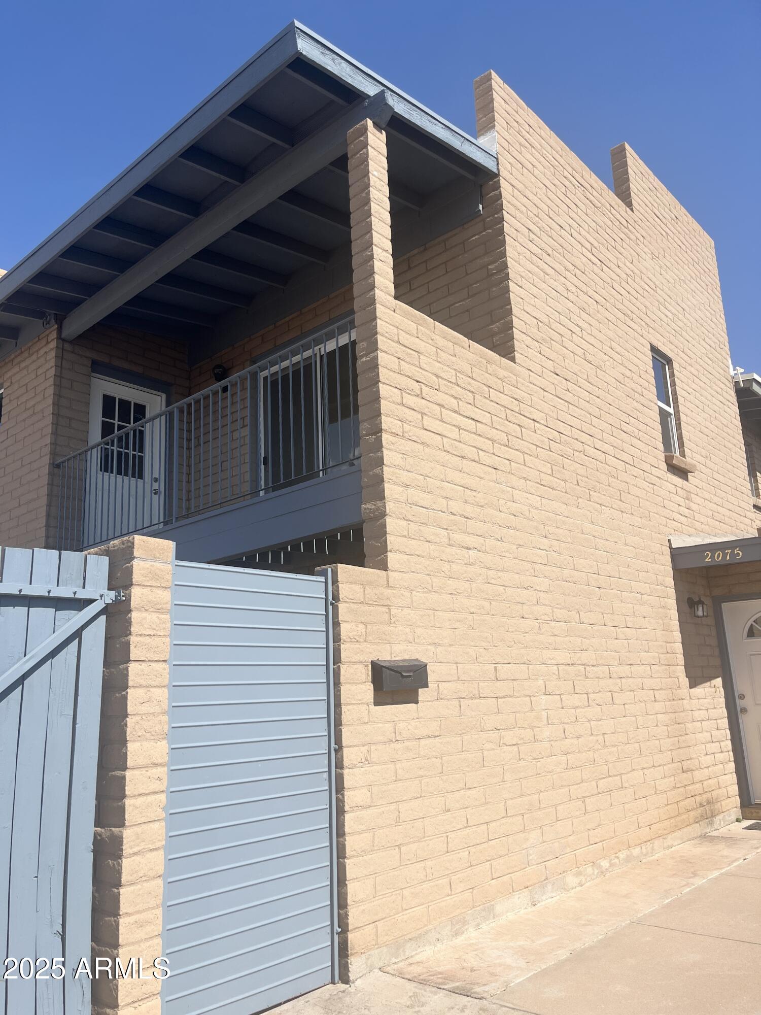 a view of wooden house
