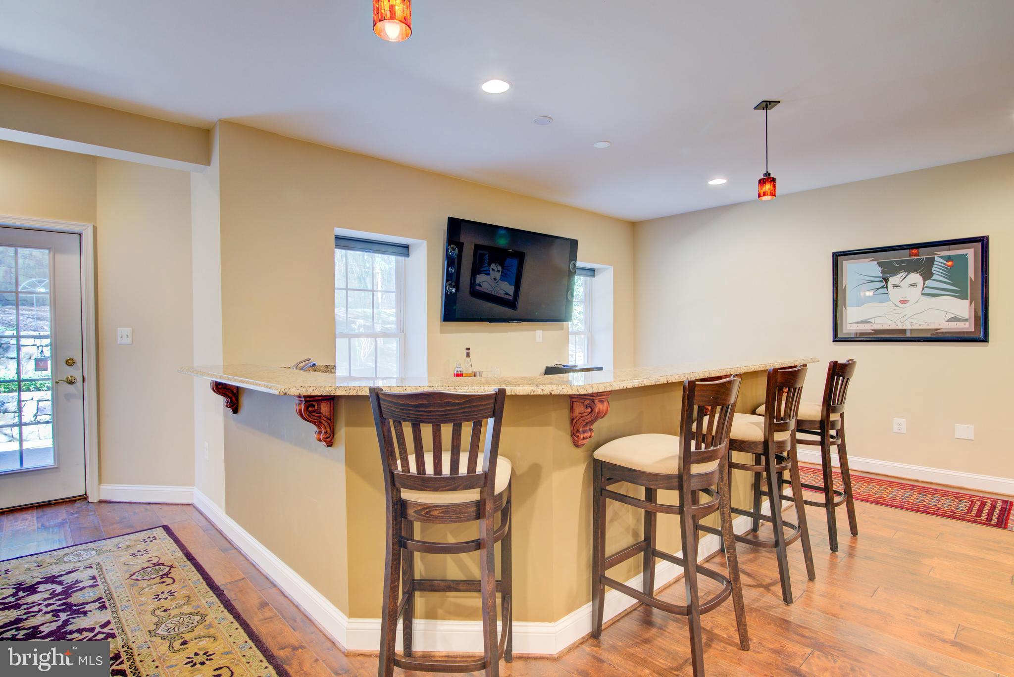 7690 Oak Field Court Springfield, VA 22153 - Photo 40 of 55 Lower Level Custom Bar Area