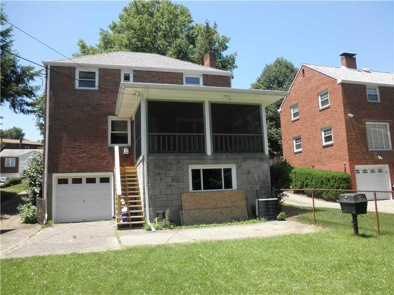 157 Orchard Spring Road Pittsburgh, PA 15220 - Photo 14 of 14 Exterior Back. NEW STAIRWAY FROM SCREENED PORCH TO A LEVEL YARD