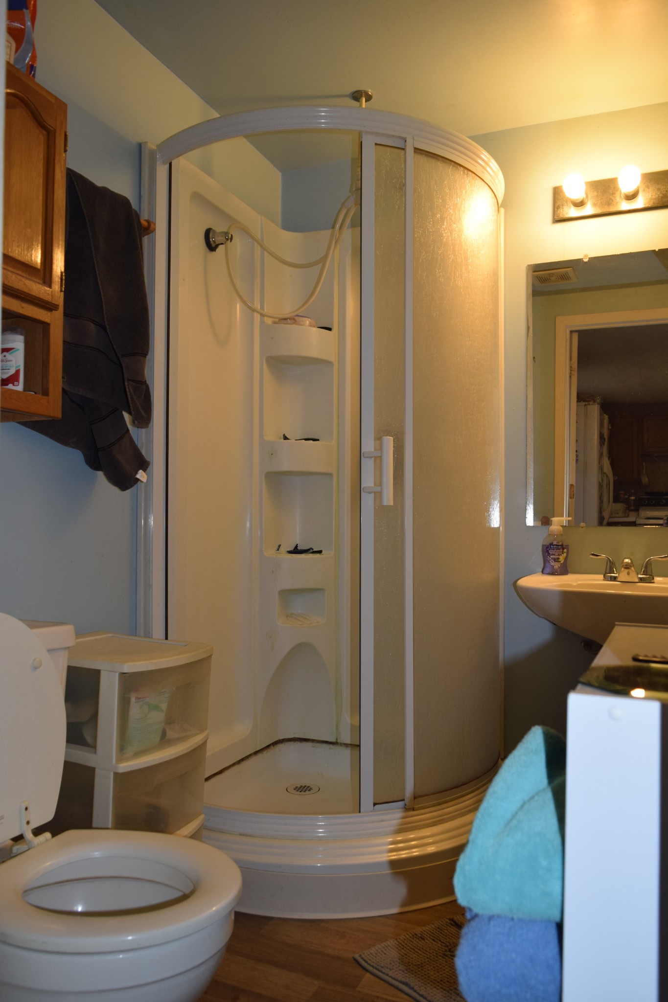 119 Cypress Road Buchanan, TN 38222 - Photo 9 of 26 a bathroom with a sink a toilet and shower
