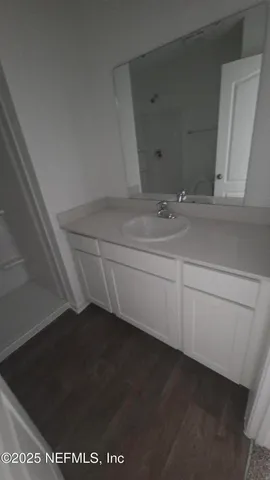 a bathroom with a sink