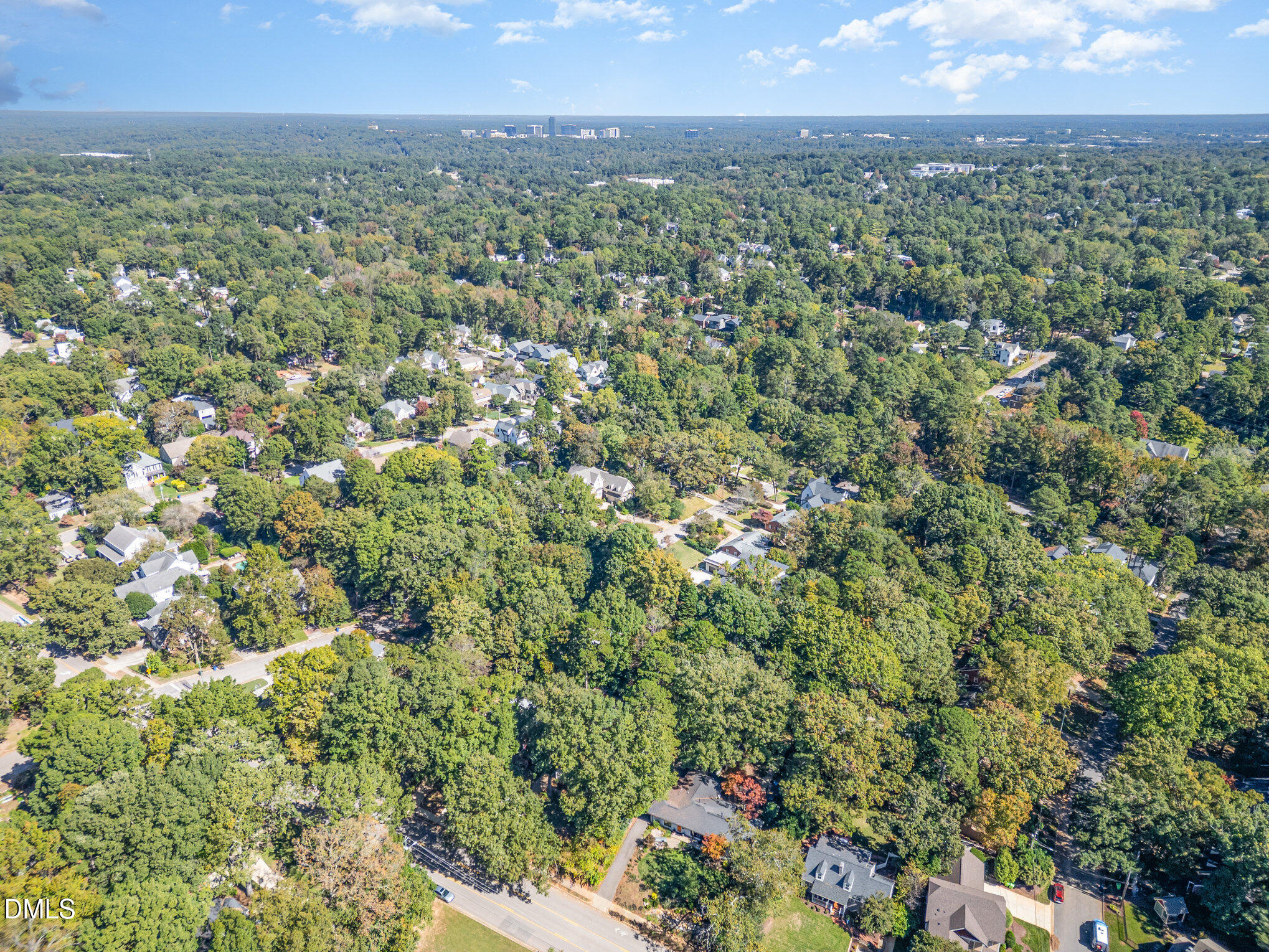 1316 Dixie Trail Raleigh, NC 27607 - Photo 33 of 36 a view of a city with lush green forest