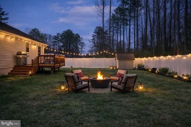 78 Rustic Lane Colonial Beach, VA 22443 - Photo 37 of 56 Cozy evening by the fire pit.