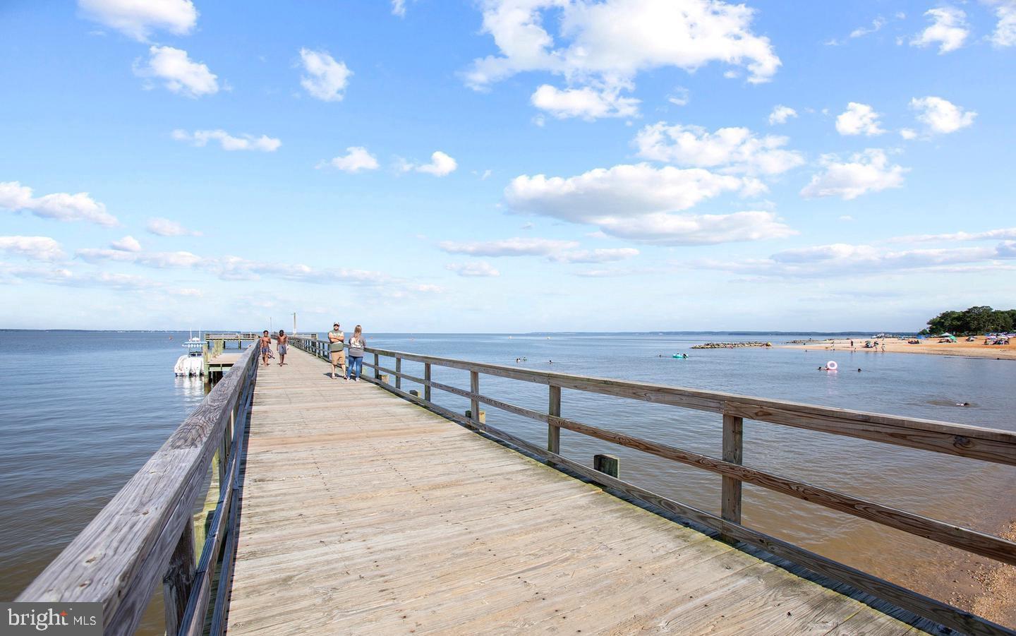 78 Rustic Lane Colonial Beach, VA 22443 - Photo 47 of 56 Serene pier by the tranquil sea.