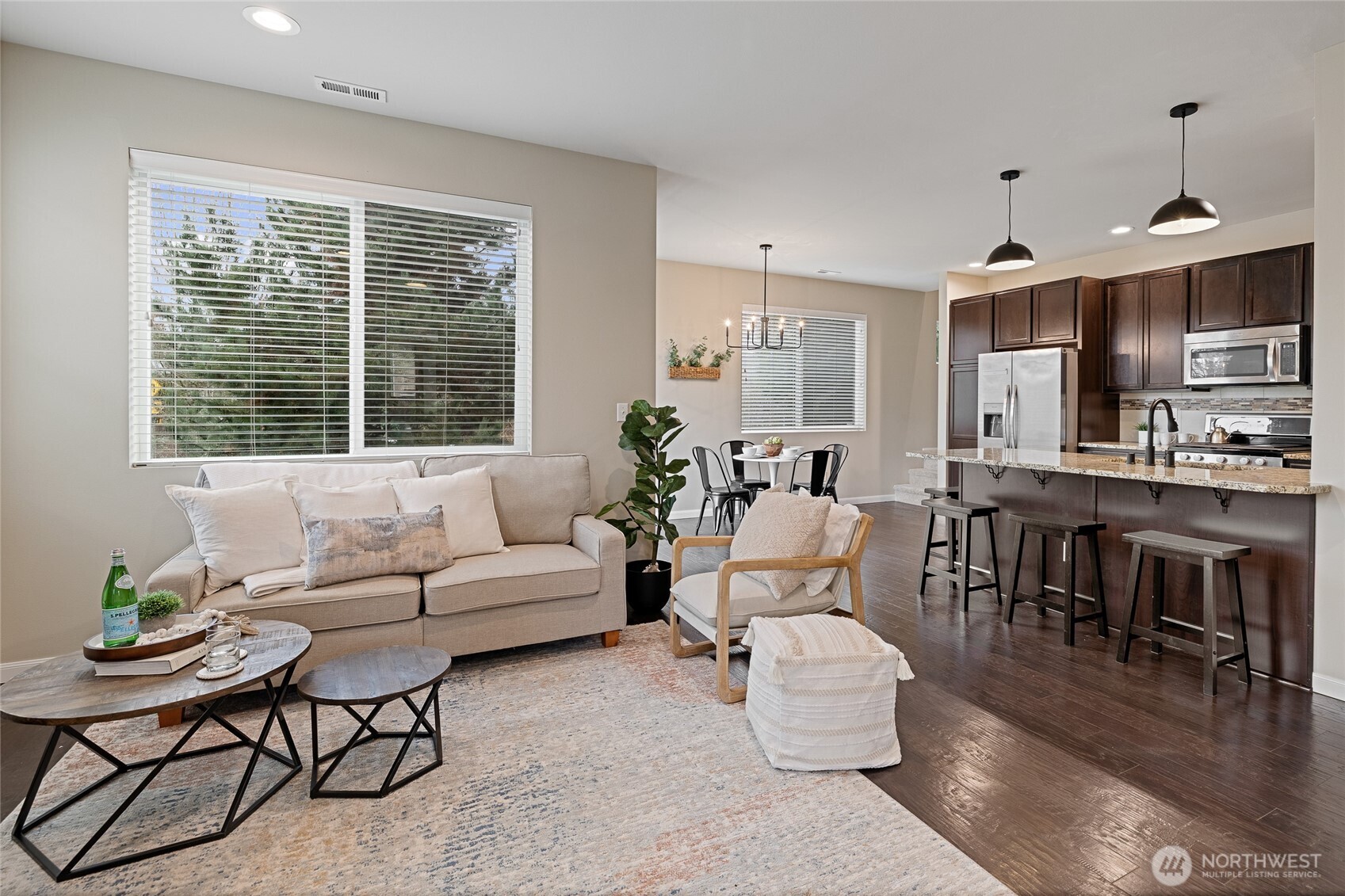 1016 207th Street Southwest Lynnwood, WA 98036 - Photo 3 of 39 a living room with furniture and a large window