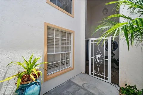 a view of front door and potted plant