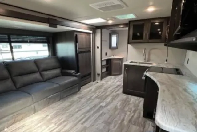 a view of outdoor space with garden