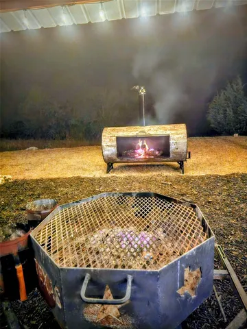 a view of lake with green space
