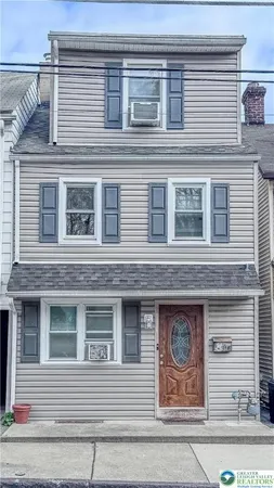 a front view of a house