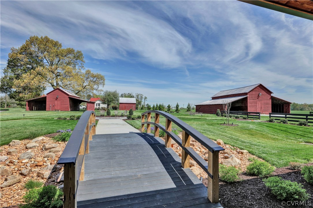 5503 Ruffin Road Prince George, VA 23875 - Photo 39 of 48 Enchanting little bridge leading to the main barn