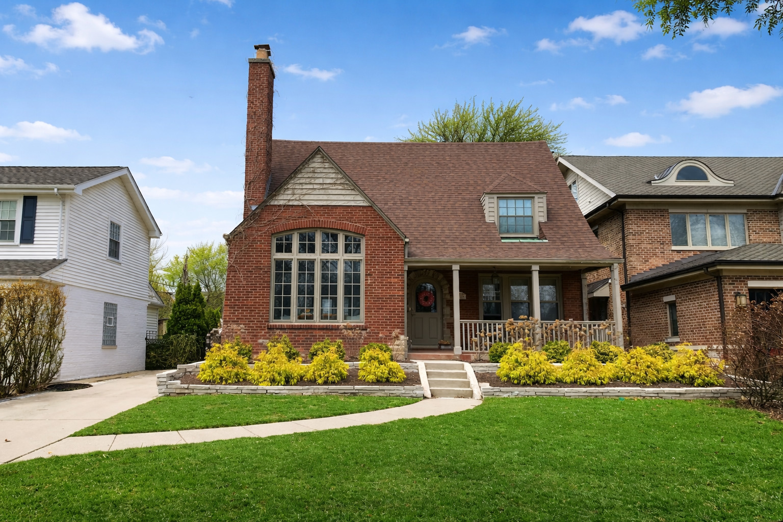 110 Joyce Place Park Ridge, IL 60068 - Photo 1 of 1 a front view of a house with a garden and yard