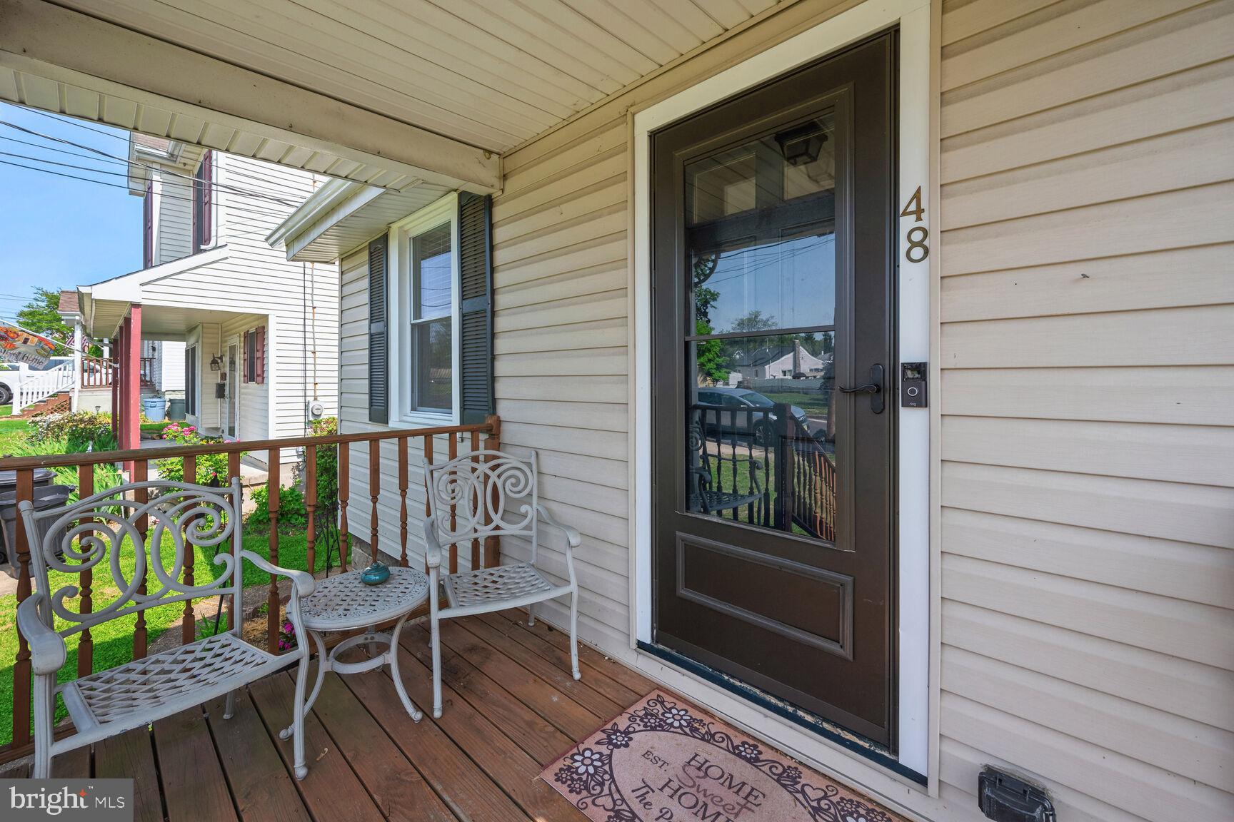 48 Haverford Road Runnemede, NJ 08078 - Photo 3 of 23 a view of balcony with two chairs and a table