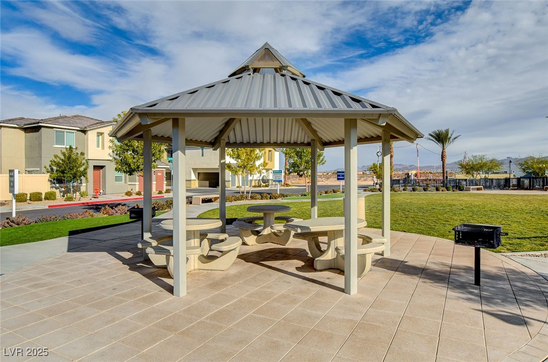 12106 Azure Gate Road, Unit 3 Las Vegas, NV 89183 - Photo 68 of 77 View of patio featuring a gazebo