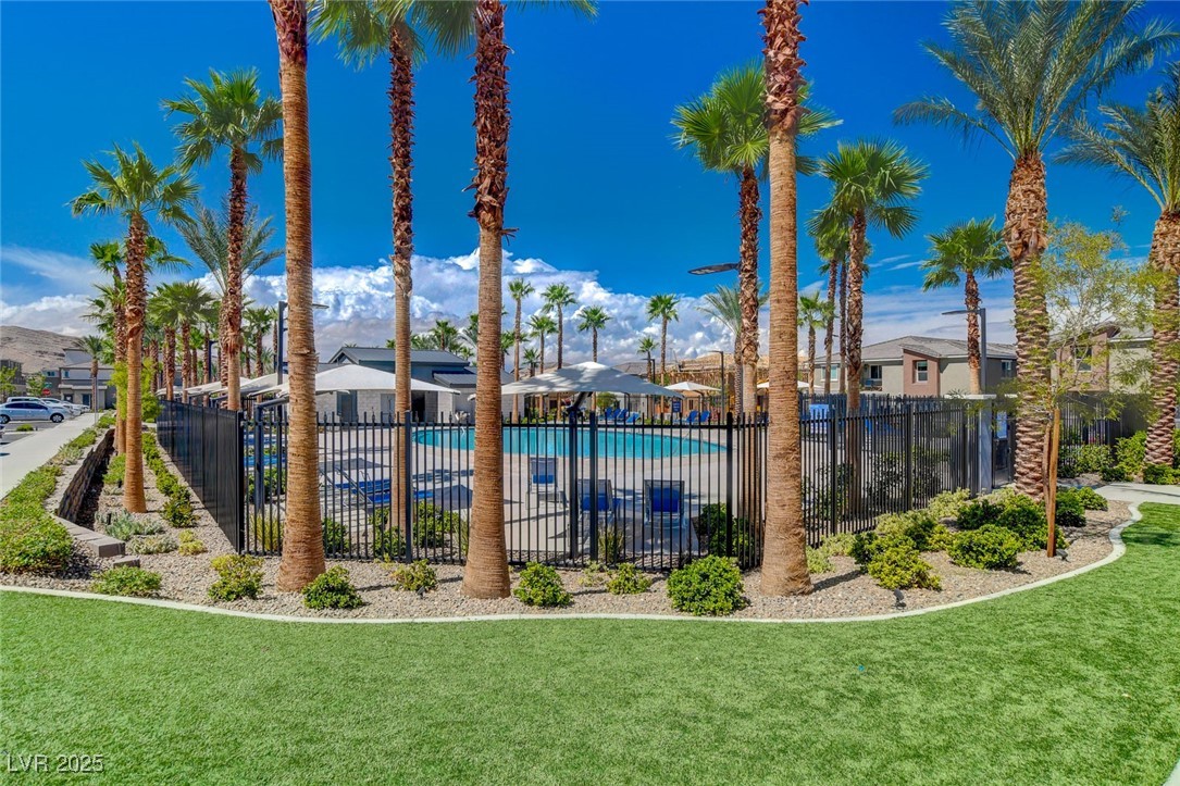 12106 Azure Gate Road, Unit 3 Las Vegas, NV 89183 - Photo 71 of 77 Community pool featuring a residential view