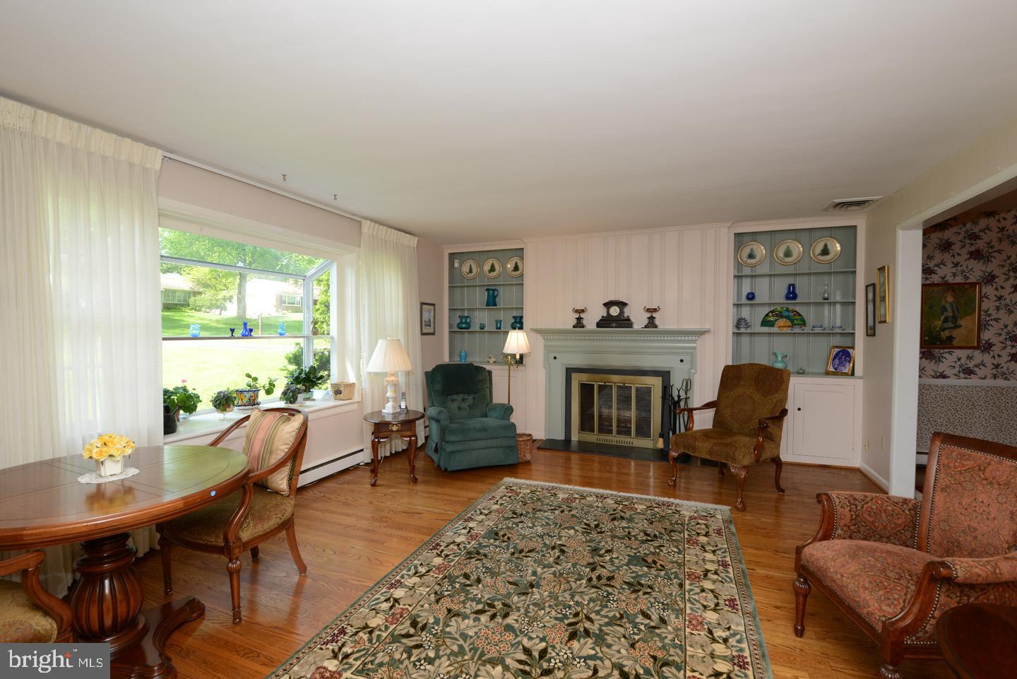 1815 Jody Road Jenkintown, PA 19046 - Photo 5 of 39 Living Room with Wood Burning Fireplace